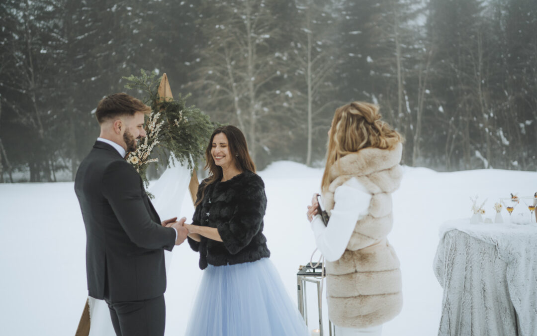 Même en hiver, une cérémonie laïque peut être chaude en émotions (et en température !)